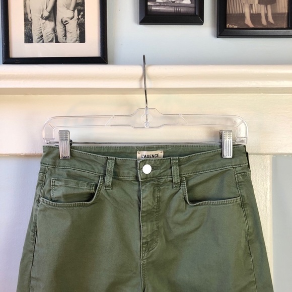 L’agence Green Wide Leg Jeans - Picture 4 of 8